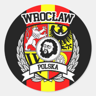 Pegatina Redonda Wrocław