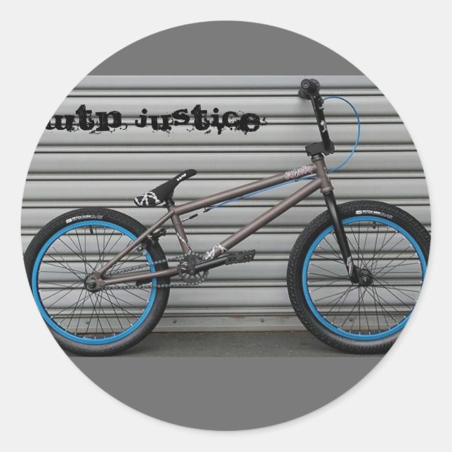 Pegatina Redonda wtp_justice_10_gray, WTP JUSTICE (Anverso)