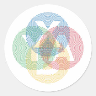 Pegatina Redonda XABY coloreado
