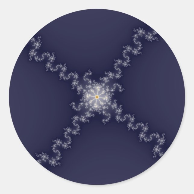 Pegatina Redonda Xit - Fractal (Anverso)