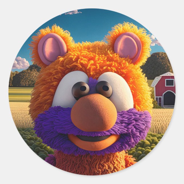 Pegatina Redonda xooribous (Anverso)