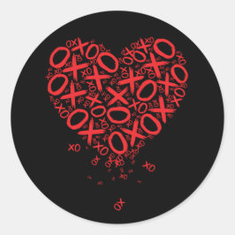 Pegatina Redonda XOXO Heart 