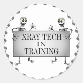 Pegatina Redonda Xray En Entrenamiento