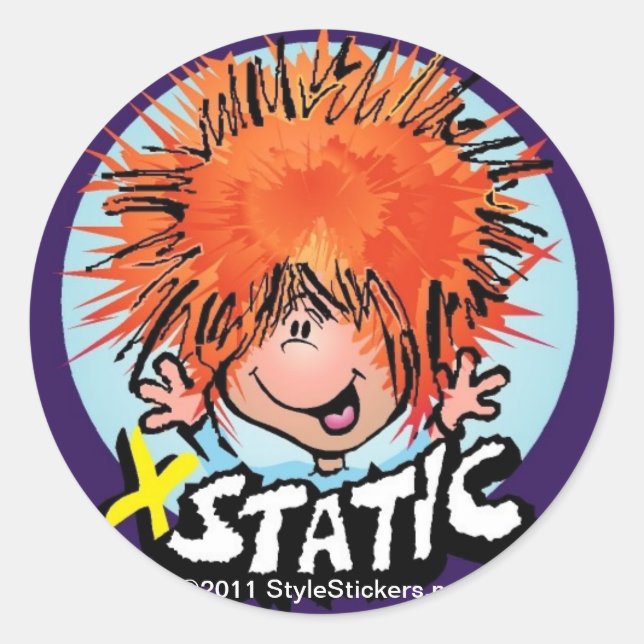 Pegatina Redonda XStatic de StyleStickers™ (Anverso)