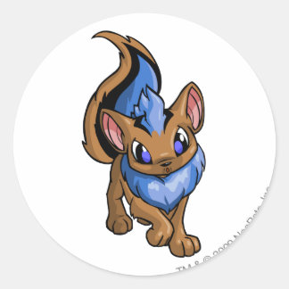 Pegatina Redonda Xweetok Blue