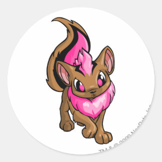 Pegatina Redonda Xweetok Pink