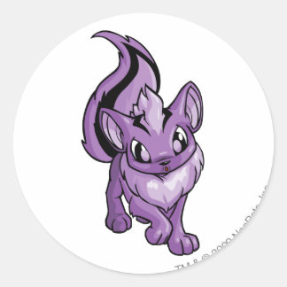 Pegatina Redonda Xweetok Purple