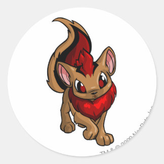 Pegatina Redonda Xweetok Red