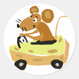 Pegatina Redonda XX- Manejar con el ratón a un Personalizado de coc