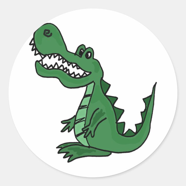Pegatina Redonda XX- Personalizado Gator (Anverso)