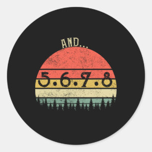 Pegatina Redonda Y 5678 Dance Music Teacher Line Dance Funny Danc