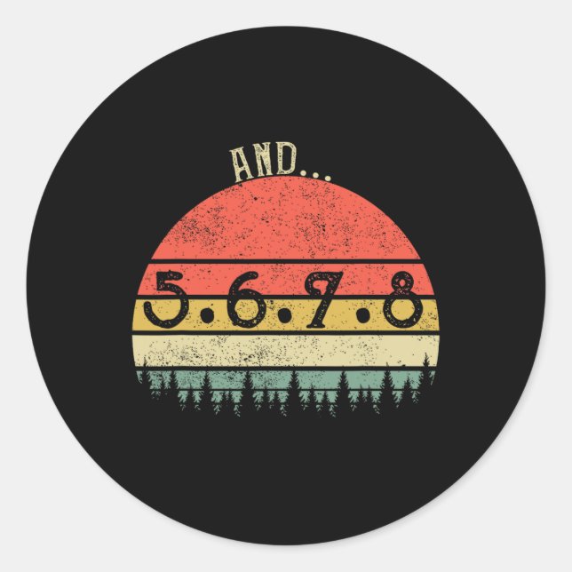 Pegatina Redonda Y 5678 Dance Music Teacher Line Dance Funny Danc (Anverso)