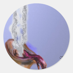 Pegatina Redonda Y Así Comienza