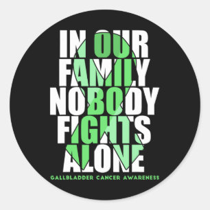 Pegatina Redonda Y Bile Duct Cáncer: Luchador