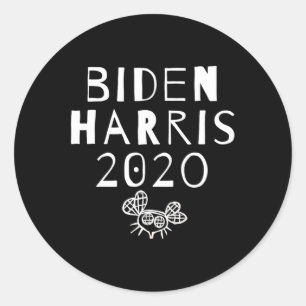 Pegatina Redonda Y Declaración Política De Las Mujeres 2020 Biden H