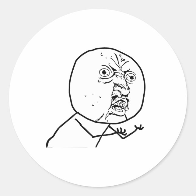 PEGATINA REDONDA ¿Y U NO?? (Anverso)