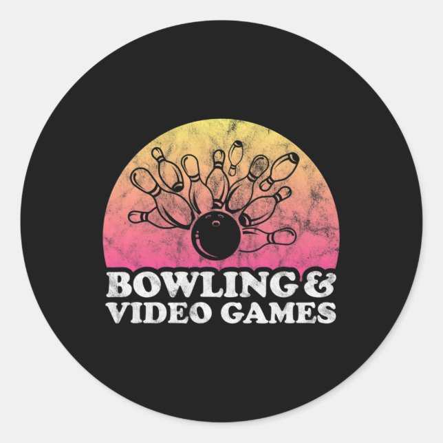 Pegatina Redonda Y Videojuegos O videojuegos (Anverso)