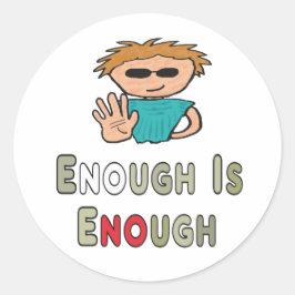 Pegatina Redonda Ya Basta