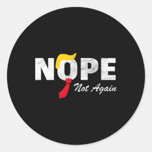 Pegatina Redonda Ya no más Trump Kamala Harris 2024