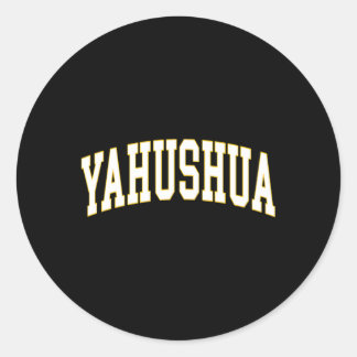 Pegatina Redonda Yahushua Yahshua