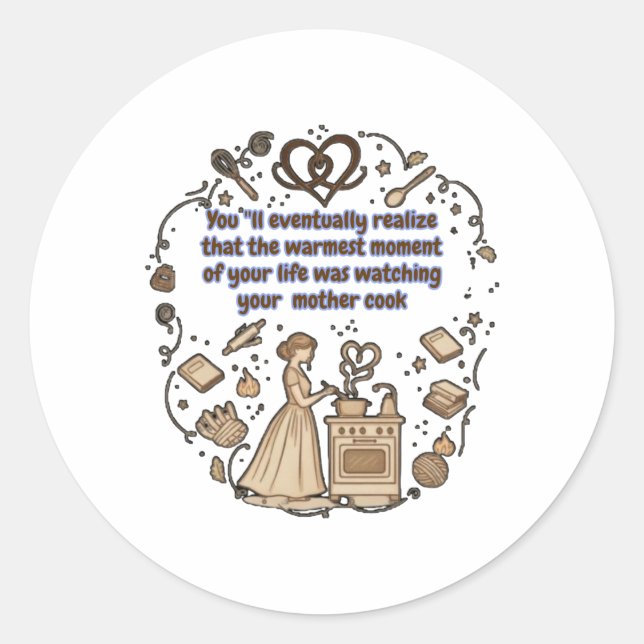 Pegatina Redonda Yard Sign (Anverso)