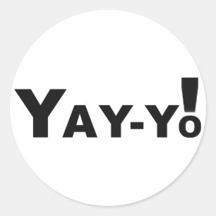 Pegatina Redonda ¡Yay-Yo!