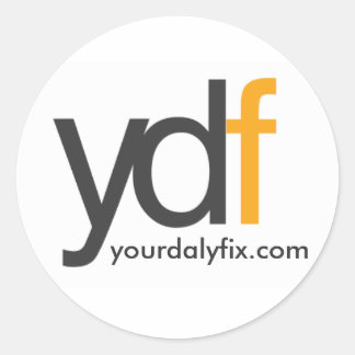 Pegatina Redonda ydflogo, yourdalyfix.com