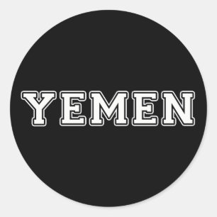 Pegatina Redonda Yemen