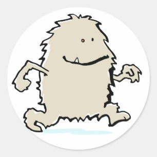 Pegatina Redonda yeti