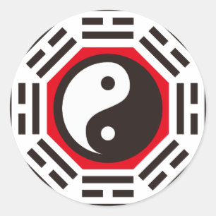 PEGATINA REDONDA YIN & YANG
