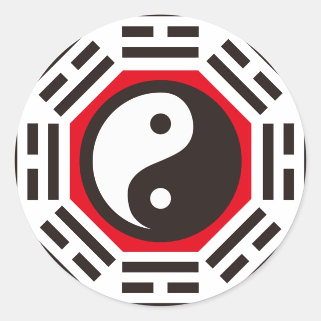 PEGATINA REDONDA YIN & YANG (Anverso)