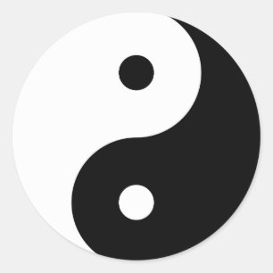 PEGATINA REDONDA "YIN YANG"