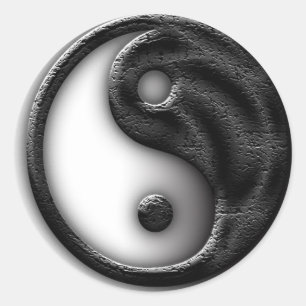 Pegatina Redonda Yin Yang crackeado