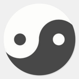 PEGATINA REDONDA YIN & YANG SYMBOL