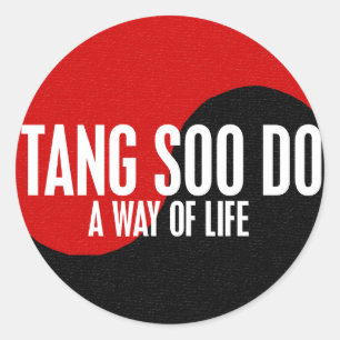 Pegatina Redonda Yin Yang Tang Soo Do 1