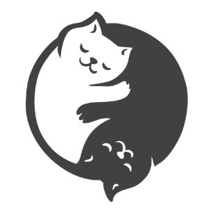 Pegatinas Dibujo Del Gato Blanco Y Negro Calcomanias Zazzle Es