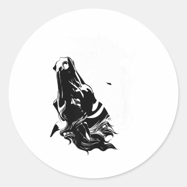 Pegatina Redonda Yin-yang Year Of The Horse 2026 Happy Chinese New  (Anverso)