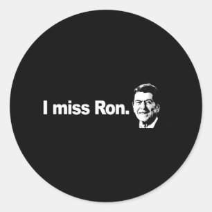 Pegatina Redonda YO MISS RON Bumpersticker