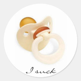 Pegatina Redonda Yo succiono