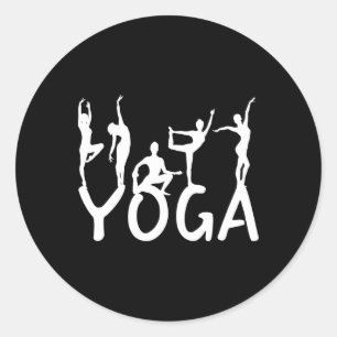 Pegatina Redonda Yoga _2 