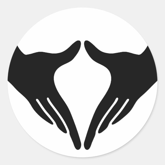 Pegatina Redonda Yoga Yoni Mudra (Anverso)