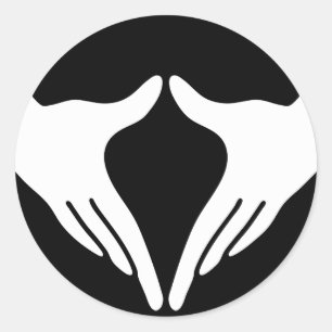 Pegatina Redonda Yoga Yoni Mudra