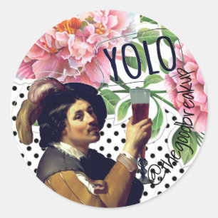 PEGATINA REDONDA YOLO