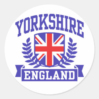 Pegatina Redonda Yorkshire England
