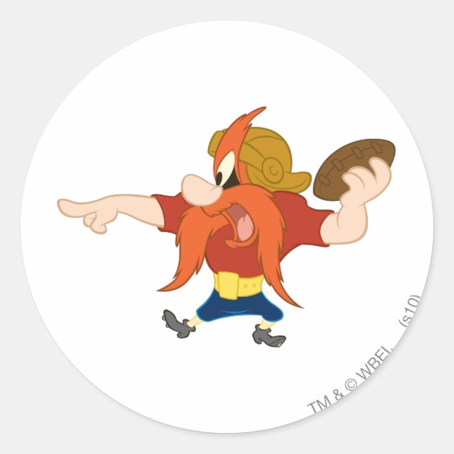 Pegatina Redonda ¡¡¡Yosemite Sam HIKE!!! (Anverso)