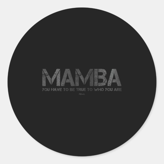 Pegatina Redonda You Have To Be True To Who You Are Basketball Moti (Anverso)