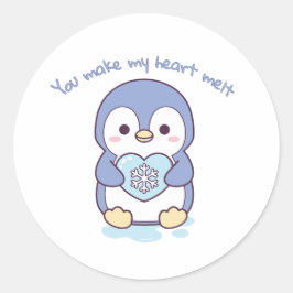 Pegatina Redonda You Make My Heart Melt Sticker