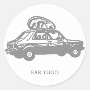 Pegatina Redonda yugo del oído