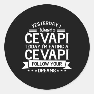 Pegatina Redonda Yugoslavia Food Cevapi Cevapcici Hrvatska