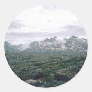 Pegatina Redonda Yukón-Alaska